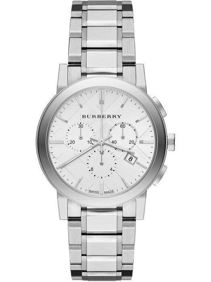 Burberry Burberry BU9750 City Chronograph Silver Dial Stainless Steel Women's Watch, view 1