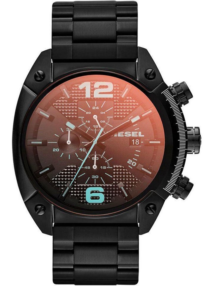 Diesel Diesel DZ4316 IP Black Overflow Chronograph Men's Watch, view 1