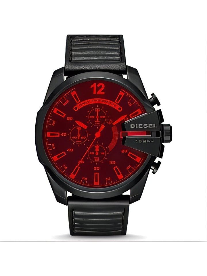 Diesel Diesel DZ4460 Mega Chief Chronograph Quartz Red Dial Men's Watch, view 1
