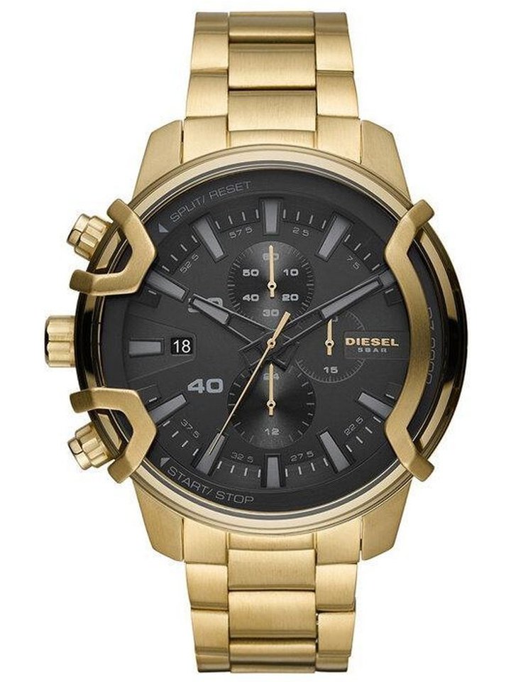 Diesel Diesel DZ4522 Griffed Chronograph Gold Black Men's Watch, view 1