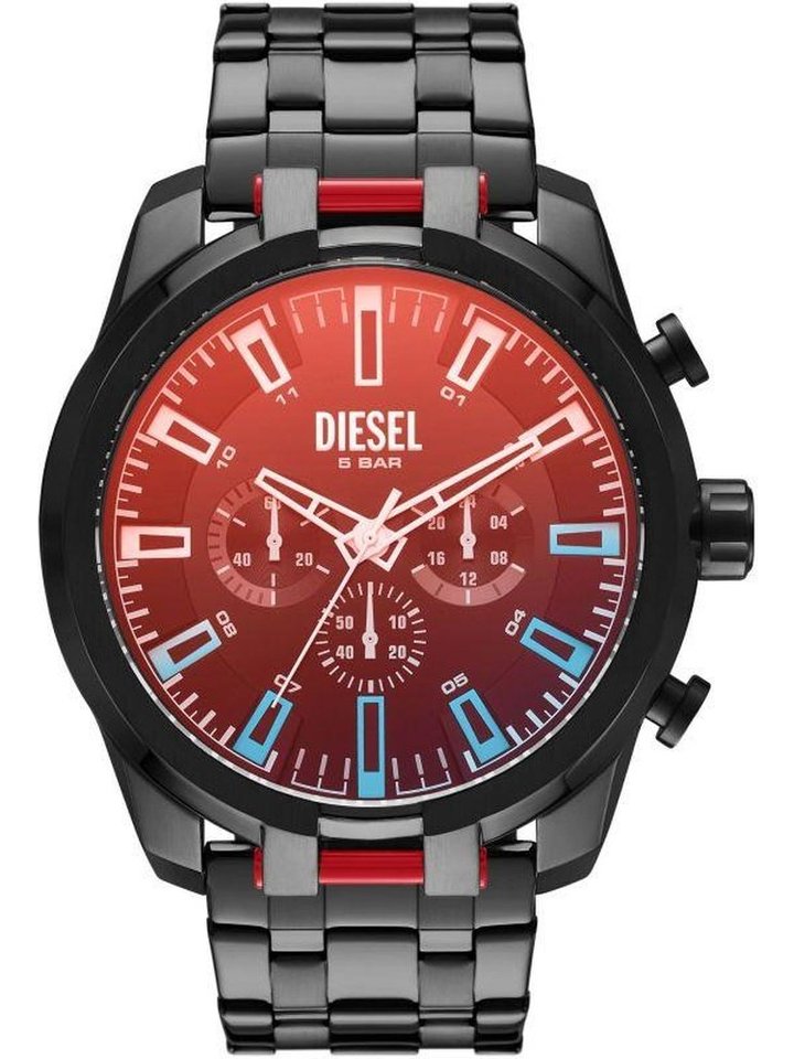 Diesel Diesel DZ4589 Split Chronograph Black-Tone Stainless Steel Mens Watch, view 1