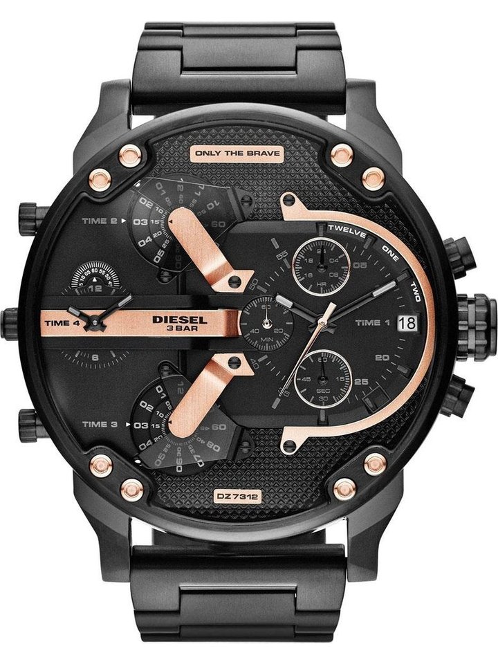 Diesel Diesel DZ7312 The Daddies Chronograph Four Time Zone Dial Men's Watch, view 1