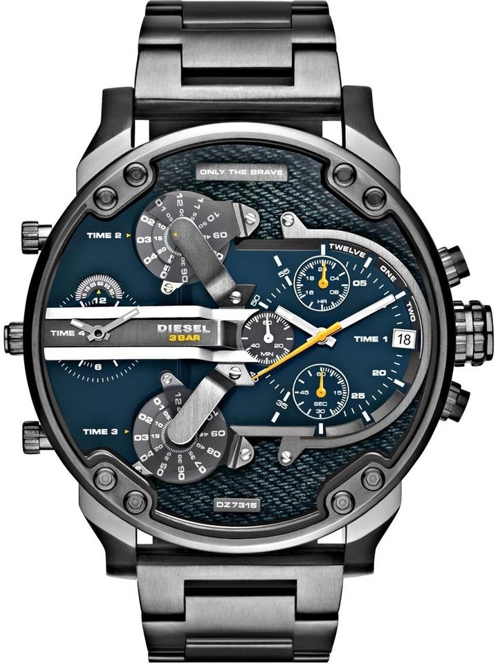 Diesel Diesel DZ7331 Mr Daddy 2.0 Gunmetal Stainless Steel Men's Watch, view 1
