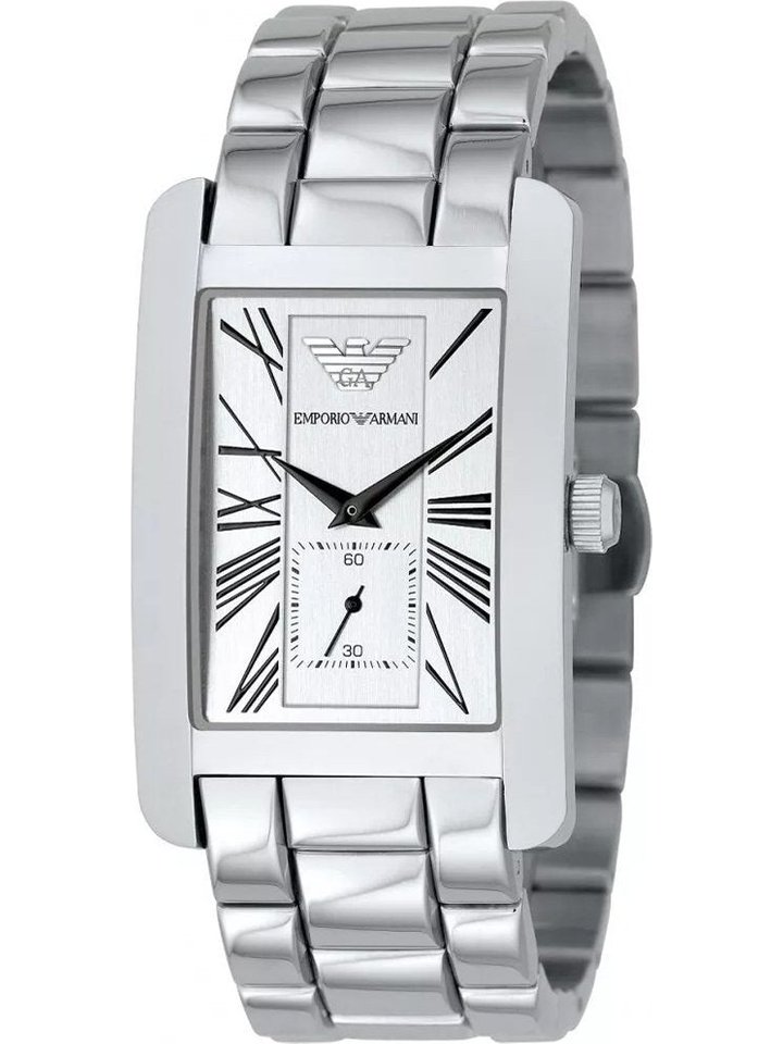 Emporio Armani Emporio Armani AR0145 Classic White Dial Men's Watch, view 1