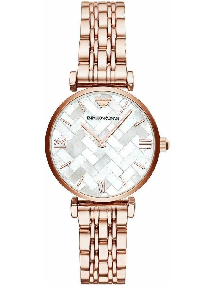 Emporio Armani Emporio Armani AR11110 Gianni T-Bar Rose-Gold Tone Women's Watch, view 1
