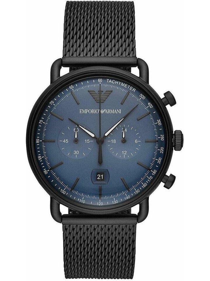 Emporio Armani Emporio Armani AR11201 Chronograph Date Mesh Bracelet Strap Men's Watch, view 1