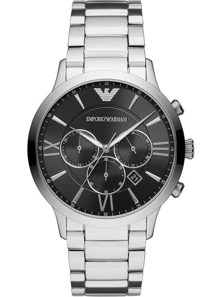 Emporio Armani Emporio Armani AR11208 Giovanni Chronograph Quartz Black Dial Men's Watch, view 1