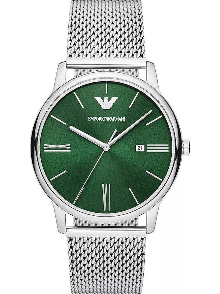 Emporio Armani Emporio Armani AR11578 Minimalist Green Dial Men’s Watch, view 1