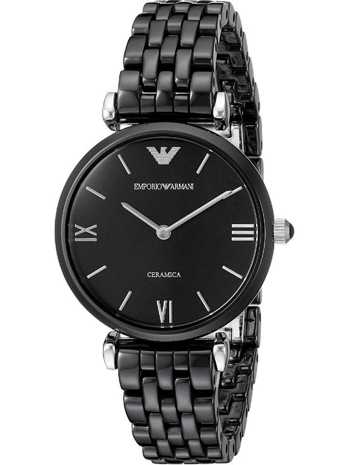 Emporio Armani Emporio Armani AR1487 Black Ceramic Ladies Watch, view 1