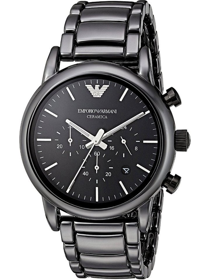 Emporio Armani Emporio Armani AR1507 Luigi Ceramica Chronograph Men's Watch, view 1