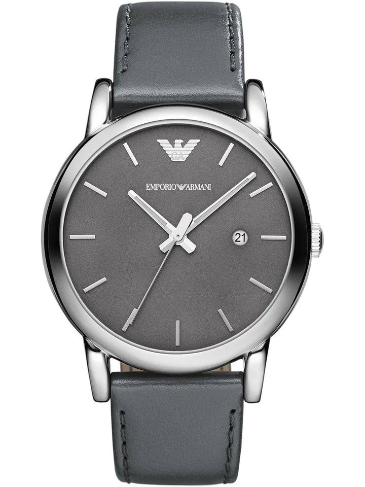 Emporio Armani Emporio Armani AR1730 Classic Grey Stainless Steel Men's Watch, view 1