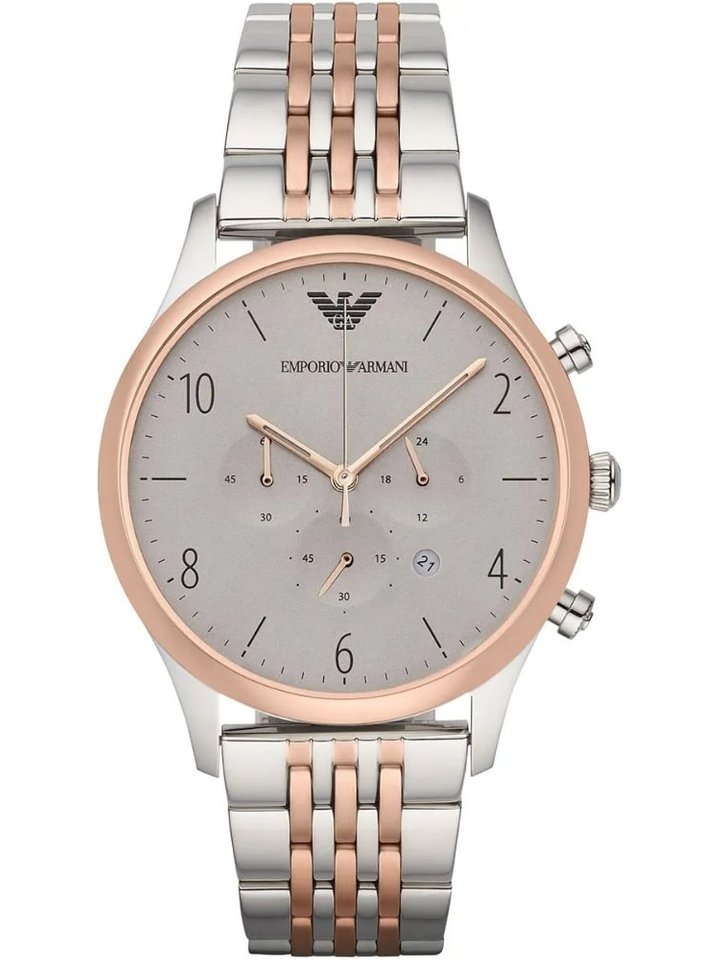 Emporio Armani Emporio Armani AR1864 Two-Tone Chronograph Men's Watch, view 1