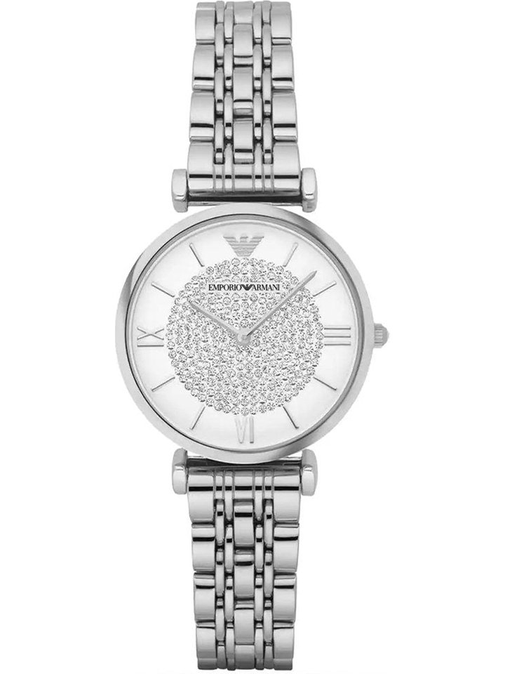 Emporio Armani Emporio Armani AR1925 T-Bar Stainless Steel Ladies Watch, view 1