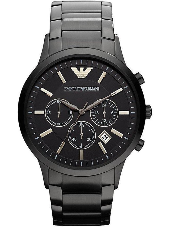 Emporio Armani Emporio Armani AR2453 Men's Renato Watch Black, view 1