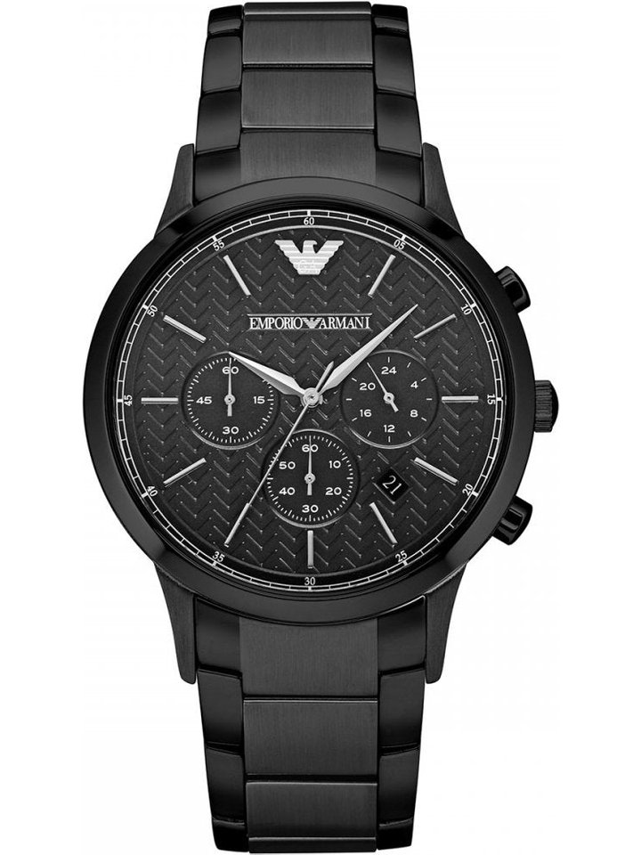 Emporio Armani Emporio Armani AR2485 Men's Black Metal Watch, view 1