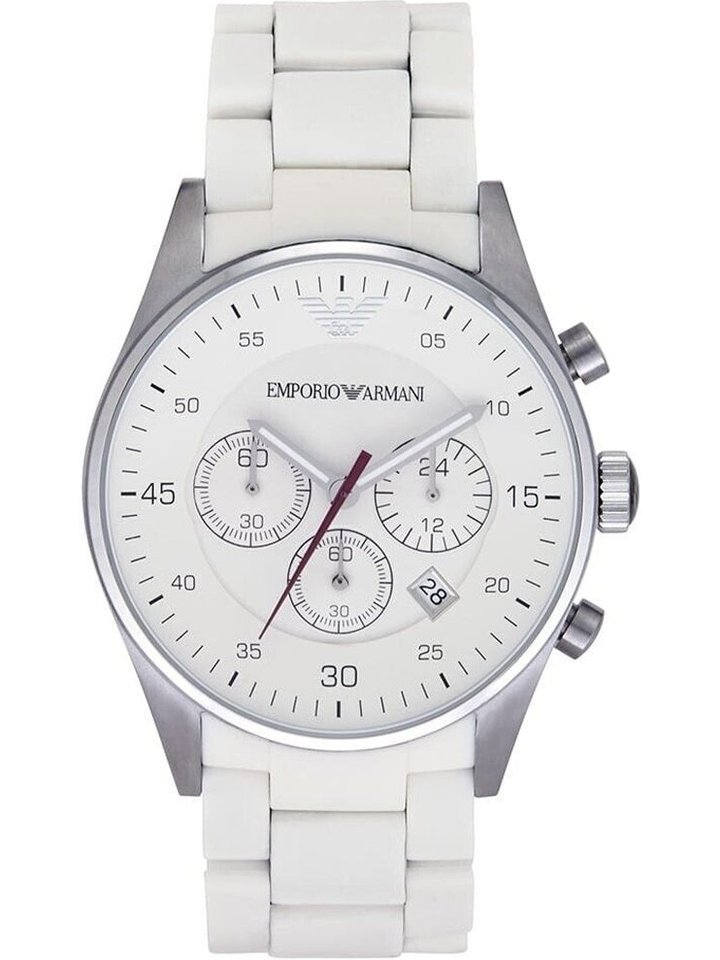 Emporio Armani Emporio Armani AR5859 Men's Watch Tazio White, view 1