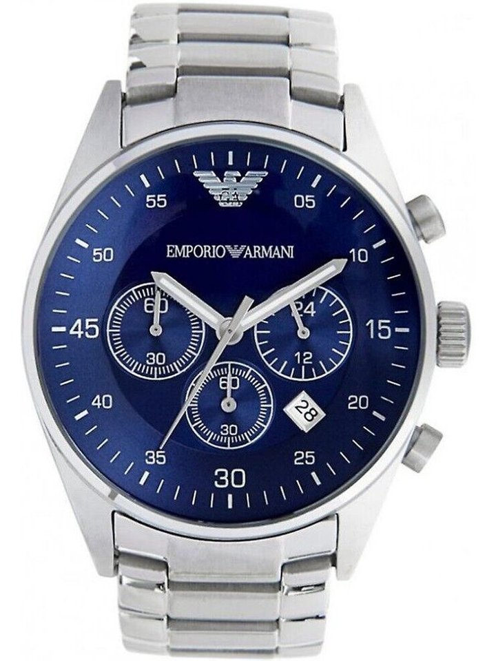 Emporio Armani Emporio Armani AR5860 Blue Dial Chronograph Men's Watch, view 1
