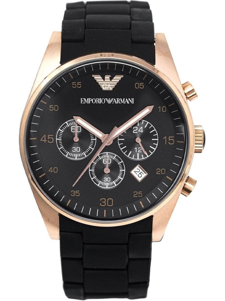 Emporio Armani Emporio Armani AR5905 Men's Sportivo Watch Rose Gold, view 1
