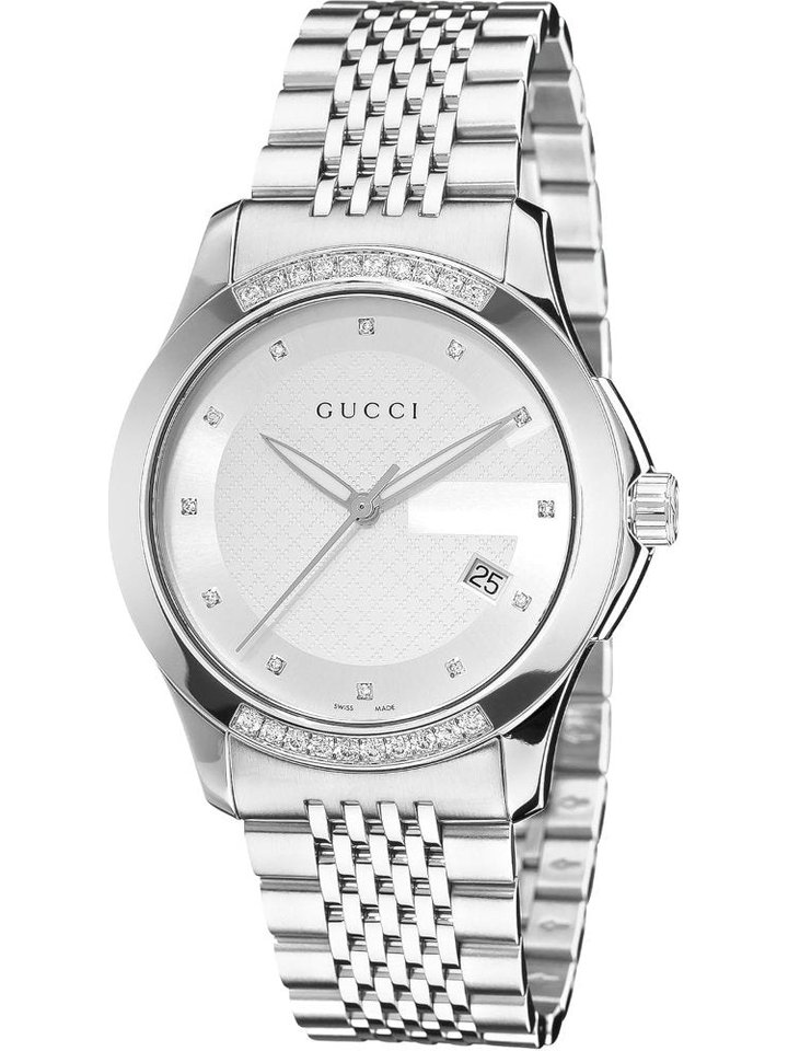 Gucci Gucci YA126407 G-Timeless Silver Dial Men's Watch, view 1