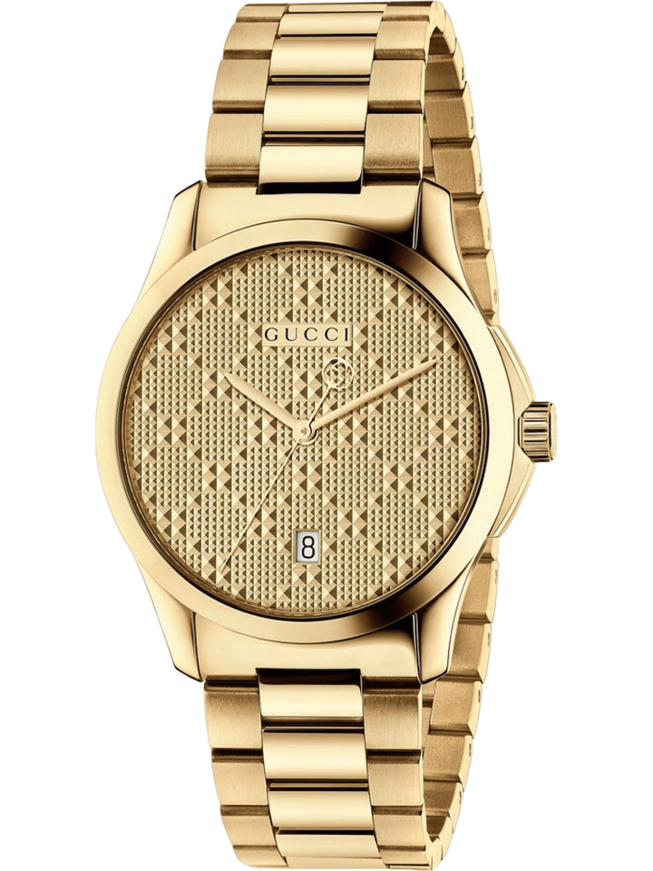 Gucci Gucci YA126461 G-Timeless Yellow Gold Dial Unisex Watch, view 1