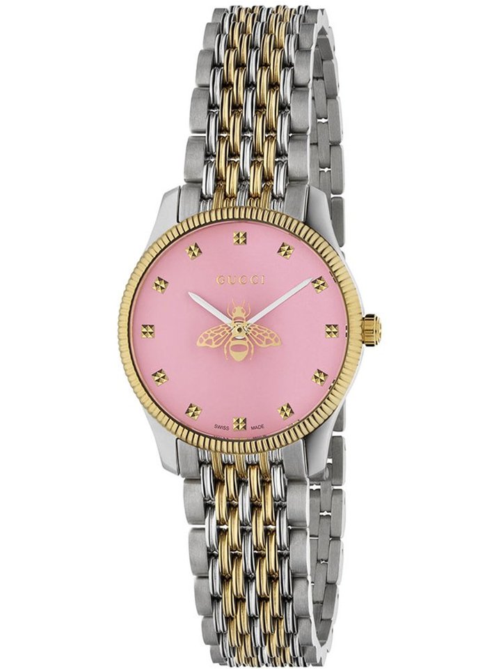 Gucci Gucci YA1265030 G-Timeless 29mm Ladies Pink Dial Bee Motif Watch, view 1