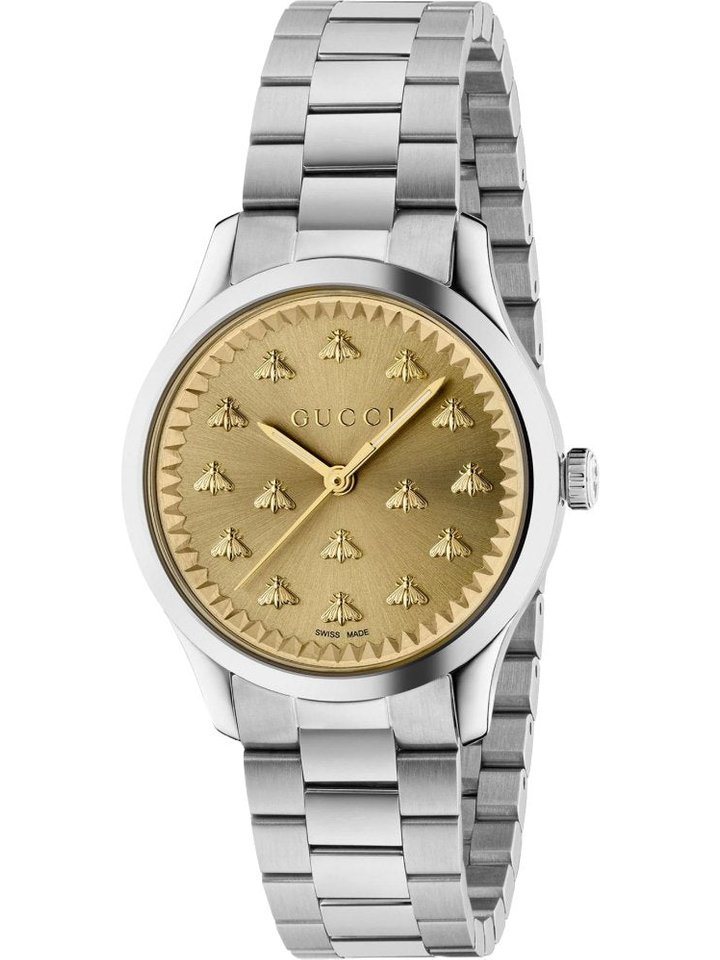 Gucci Gucci YA1265035 G-Timeless Gold Dial Ladies Watch, view 1