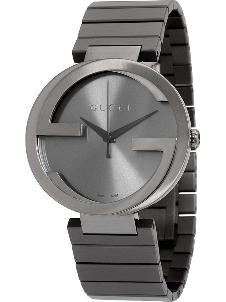 Gucci Gucci YA133210 Interlocking Grey Dial Men's Watch, view 1