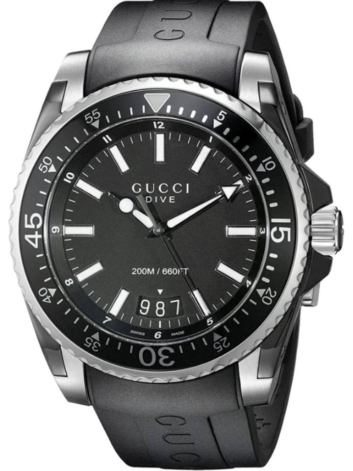 Gucci Gucci YA136204 Dive Black Men's Watch, view 1
