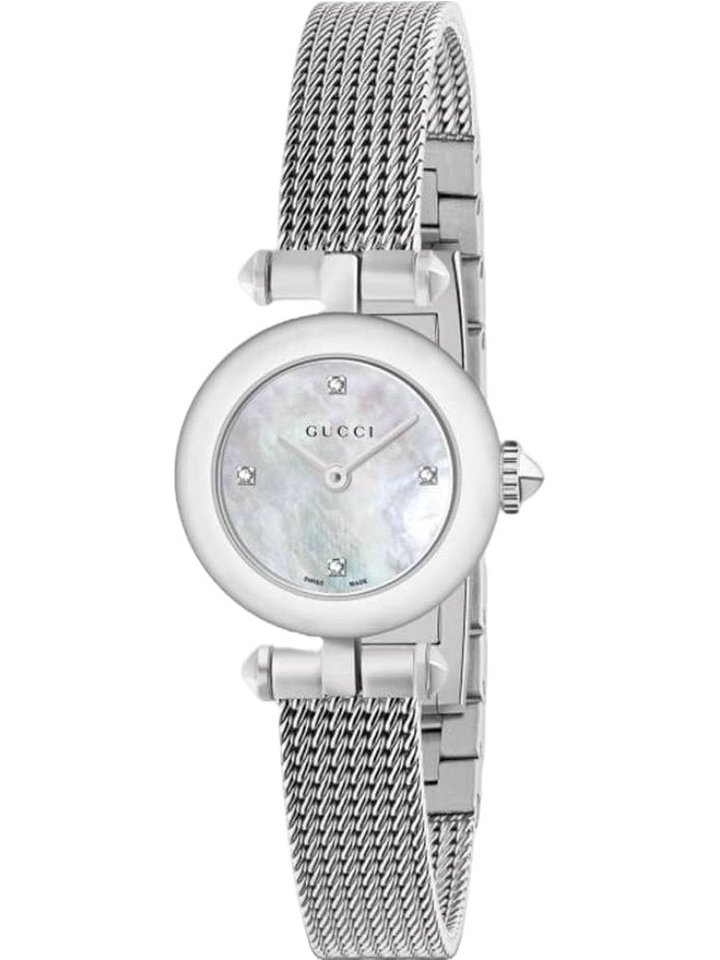 Gucci Gucci YA141512 Mother Of Pearl Diamond Dot Dial Ladies Watch, view 1