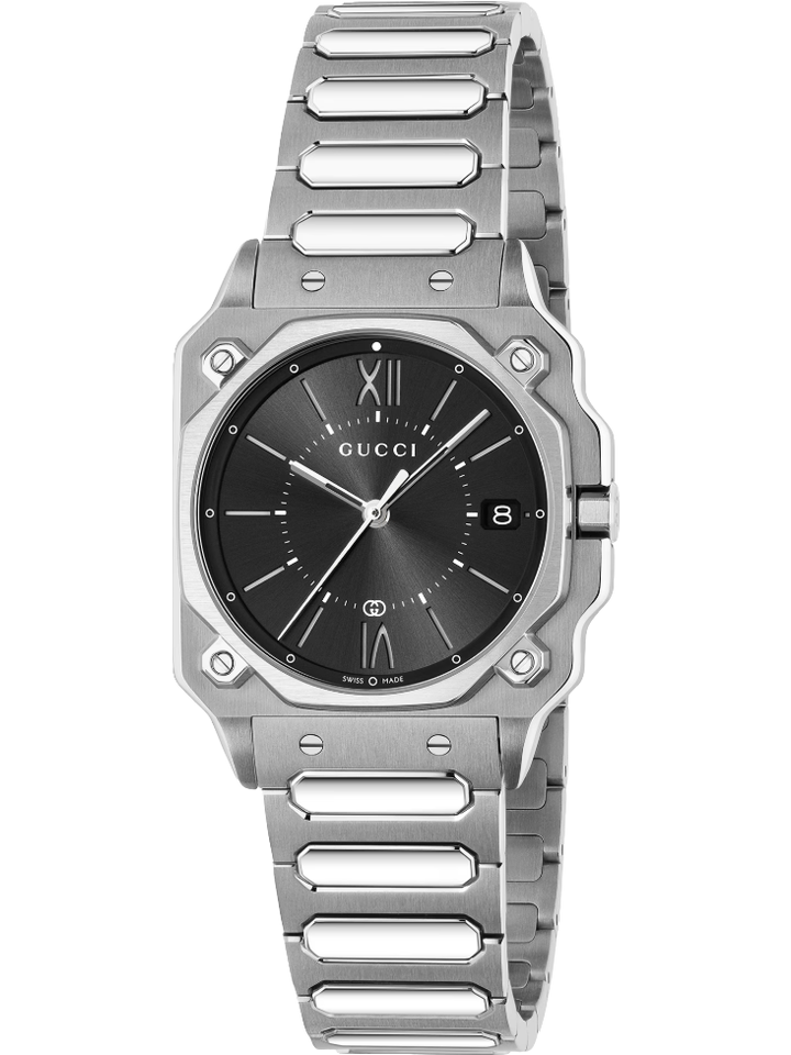 Gucci Gucci YA166505 G-Flat Black Dial Unisex Watch, view 1