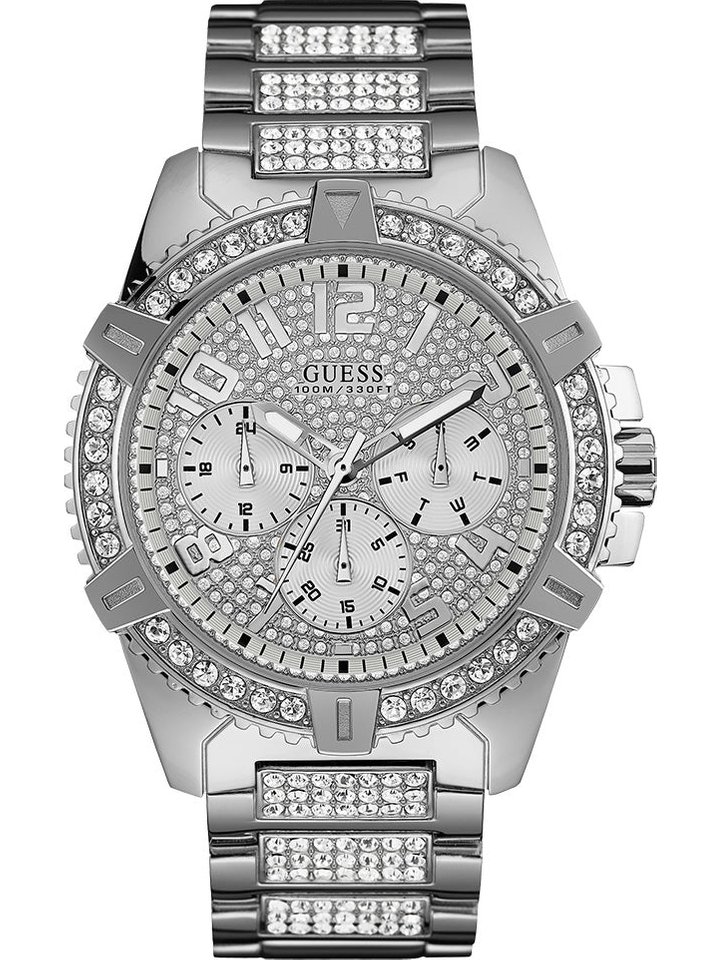 Guess Guess W0799G1 Frontier Silver Men's Watch, view 1