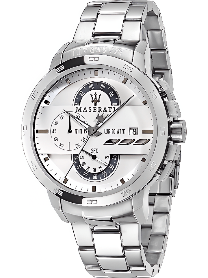 Maserati Maserati R8873619004 Ingegno Chronograph White Dial Men's Watch, view 1