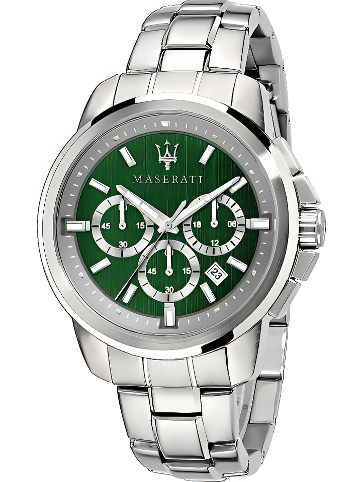 Maserati Maserati R8873621017 Successo Chronograph Green Dial Men's Watch, view 1