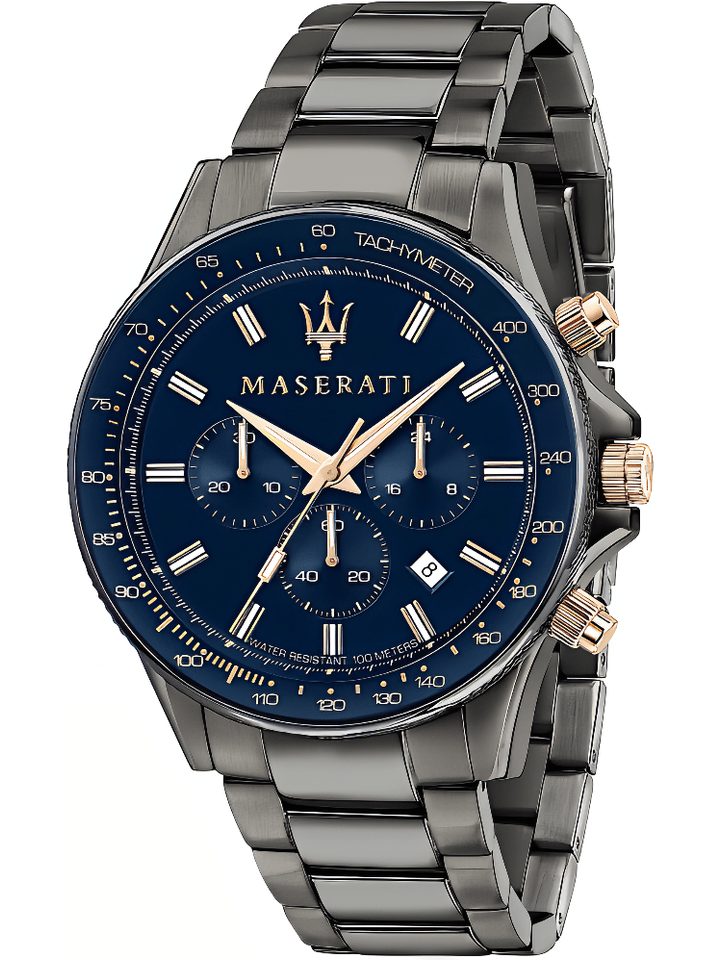 Maserati Maserati R8873640001 Sfida Chronograph Blue Dial Men's Watch, view 1