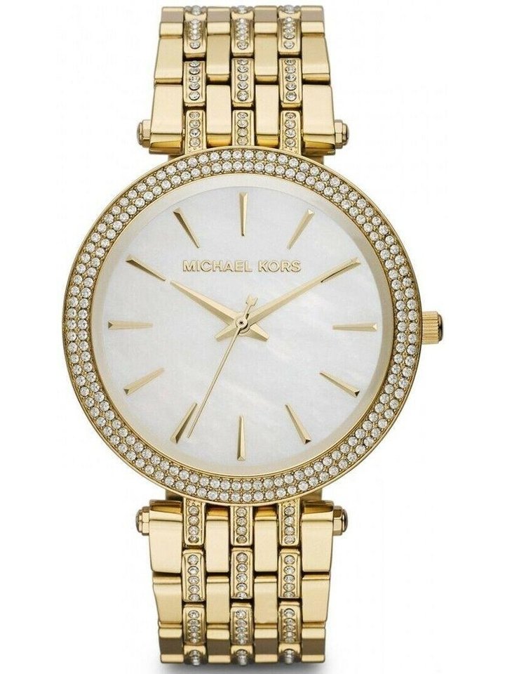 Michael Kors Michael Kors MK3219 Darci Mother of Pearl Dial Gold Steel Women's Watch, view 1