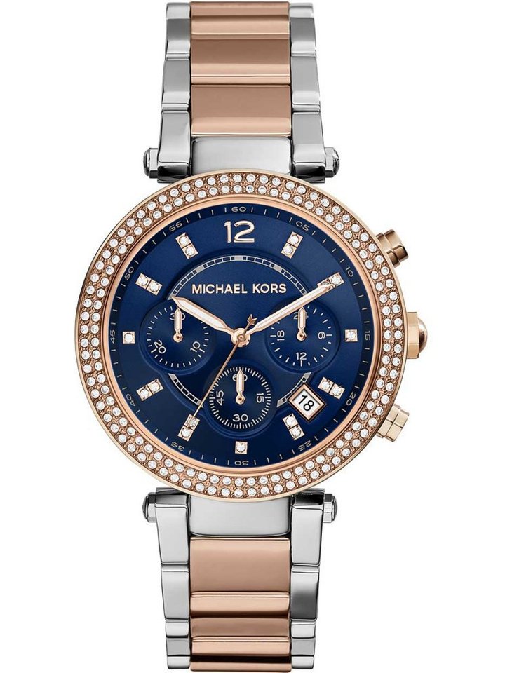 Michael Kors Michael Kors MK6141 Parker Ladies Glitzy Two Tone Watch, view 1