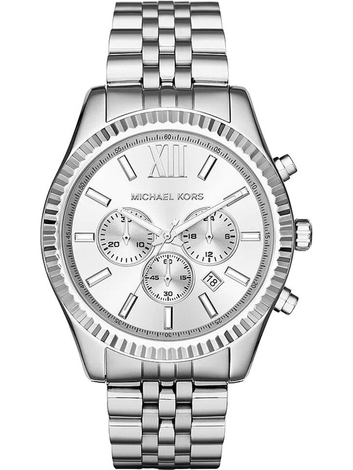 Michael Kors Michael Kors MK8405 Lexington Silver Men's Watch, view 1
