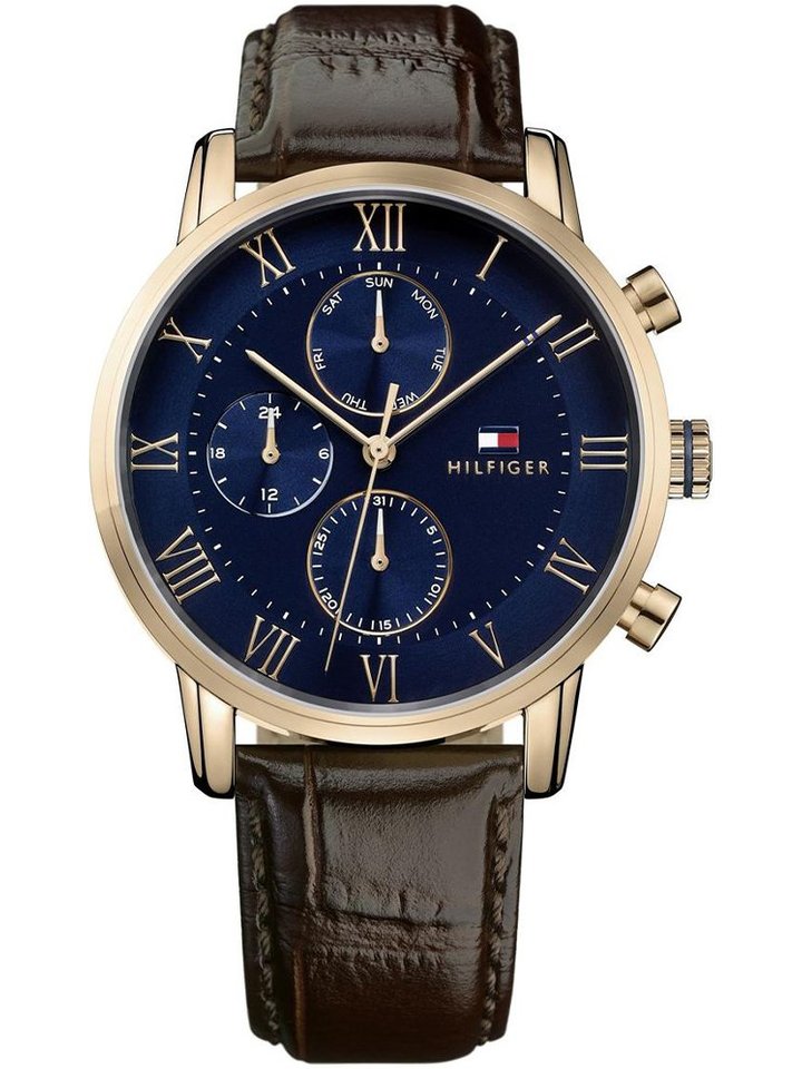 Tommy Hilfiger Tommy Hilfiger 1791399 Kane Brown Leather Men's Watch, view 1