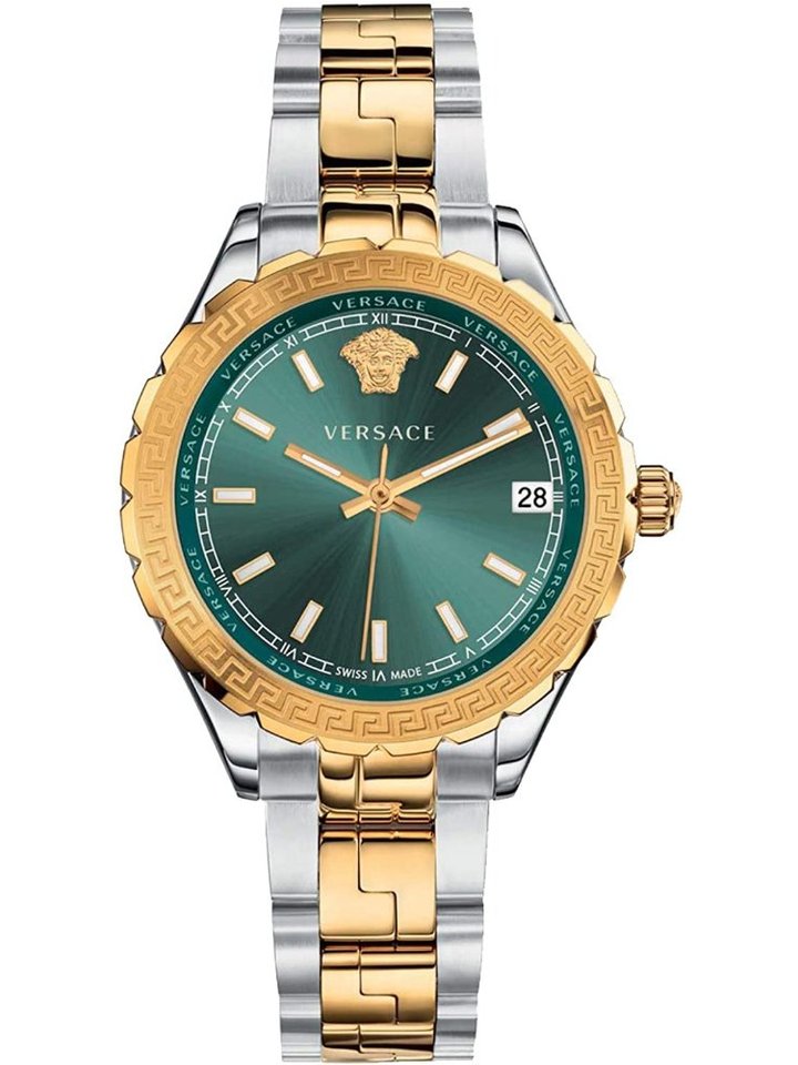 Versace Versace V12050016 Hellenyium Two-Tone Green Ladies Watch, view 1