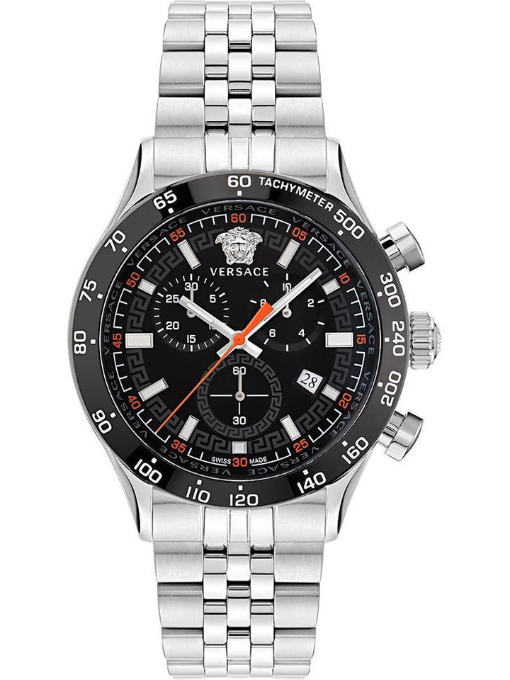Versace Versace VE2U00322 Hellenyium Silver Chronograph Men's Watch, view 1