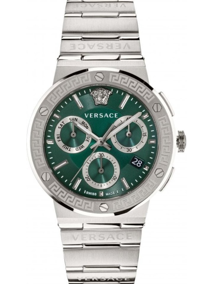 Versace Versace VEZ900121 Greca Logo Chrono Luxury Men's Watch, view 1