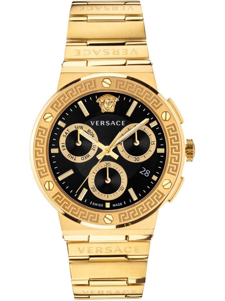 Versace Versace VEZ900421 Men's Greca Logo Chrono Watch, view 1