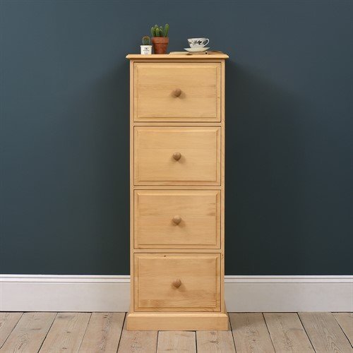 Dorchester Pine 4 Drawer Filing Cabinet 199 00 Go Furniture Co Uk