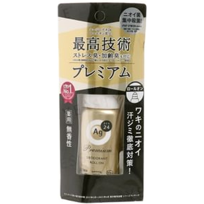 Shiseido - Ag Deo 24 Premium Deodorant Roll On Fragrance Free - 40ml