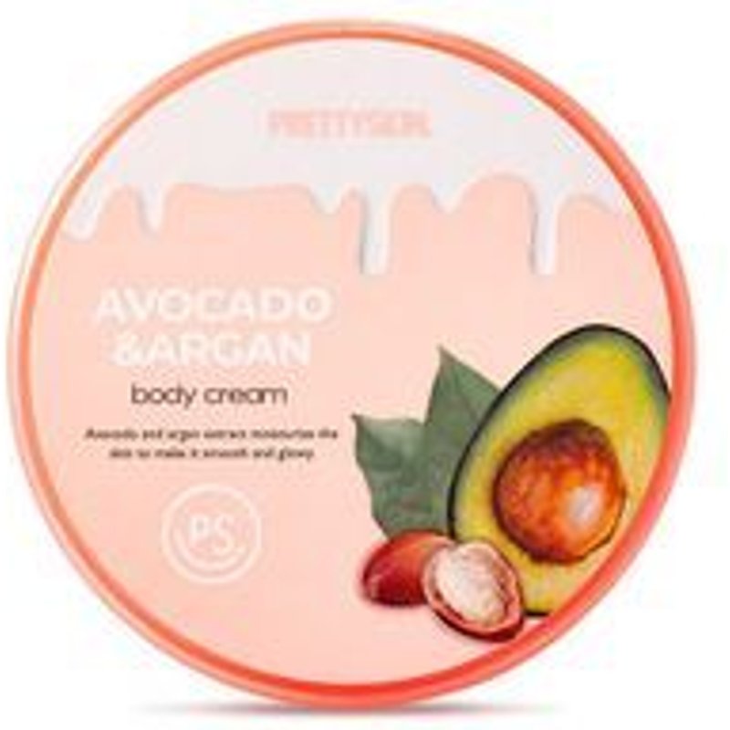 Pretty skin - Avocado & Argan Body Cream Jar 300ml