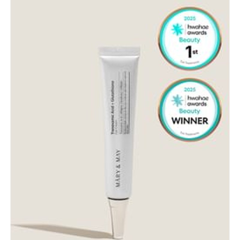 Mary&May - Tranexamic Acid + Glutathione Eye Cream - Crème contour des yeux à l’acide tranexamique et au glutathion