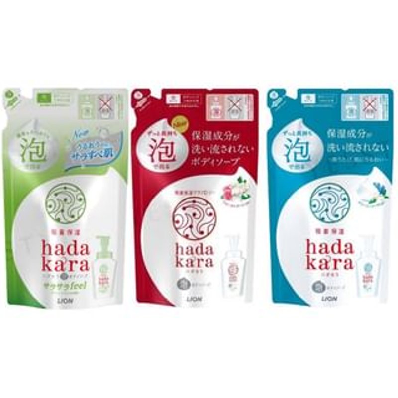 LION - Hadakara Foam Body Soap Creamy Soap - 750ml Refill