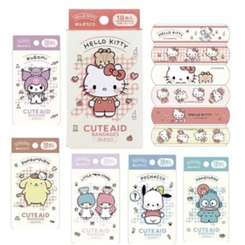 Santan - Sanrio Characters Bandage (18 Pieces) Hello Kitty (72×19mm)