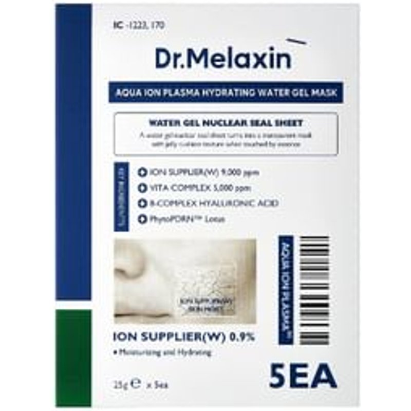 Dr.Melaxin - Aqua Ion Plasma Hydrating Water Gel Mask Set - Masque hydratant et apaisant