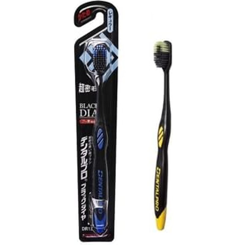 DENTALPRO - Black Diamond Super Fine Toothbrush 1 pc - Random Color - Regular